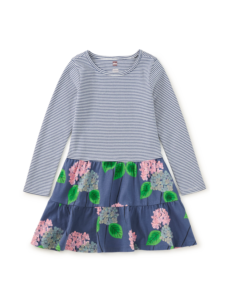 Tiered Skirt Twirl Dress - Cornwall Hydrangeas