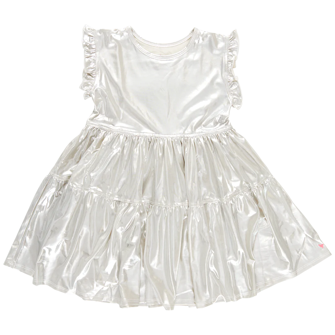 Champagne Lame Polly Dress