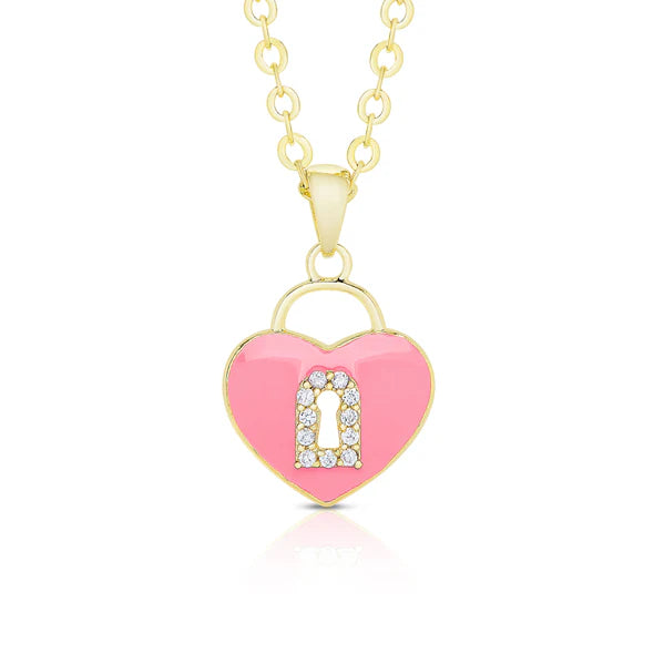 Heart Locket Pendant with CZ