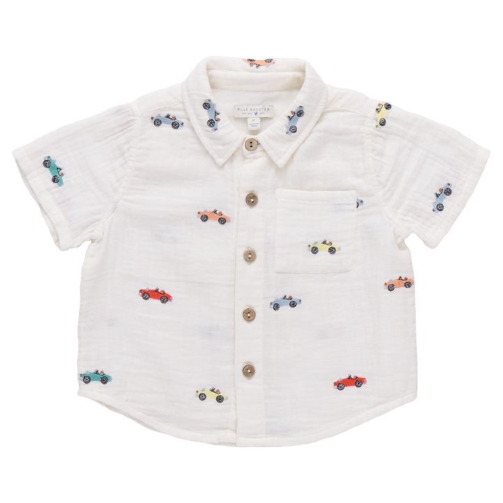 Jack Shirt Vintage Car Embroidery