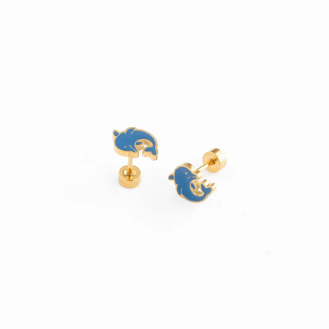 Dolphin Stud Earrings