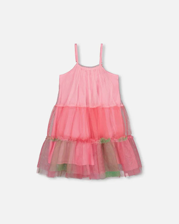 Color Block Tulle Dress