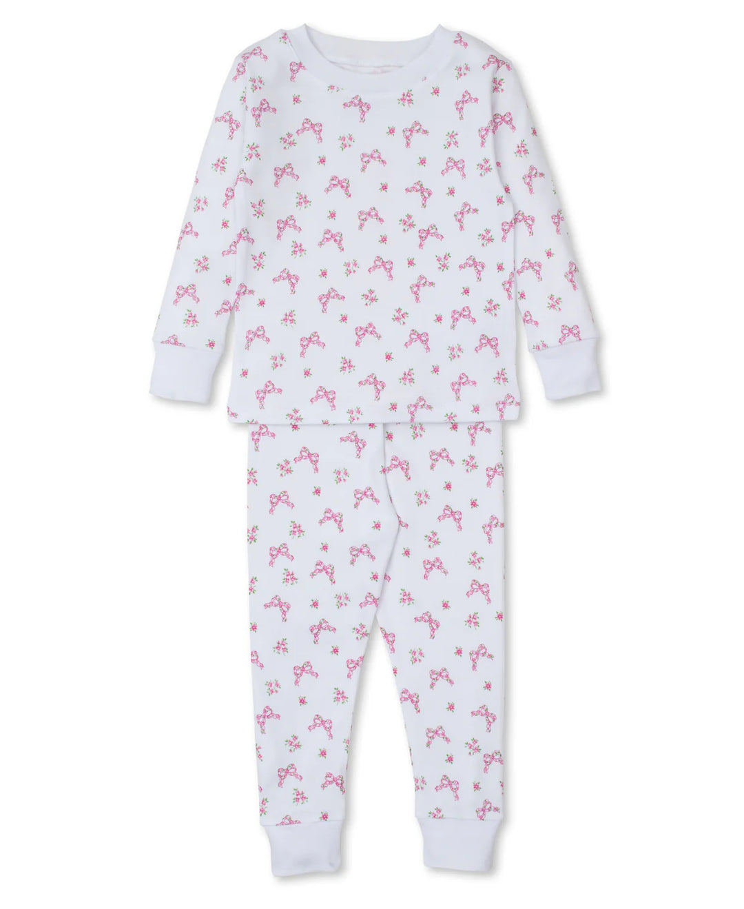 Blossoming Bows Pajama Set Snug Fit