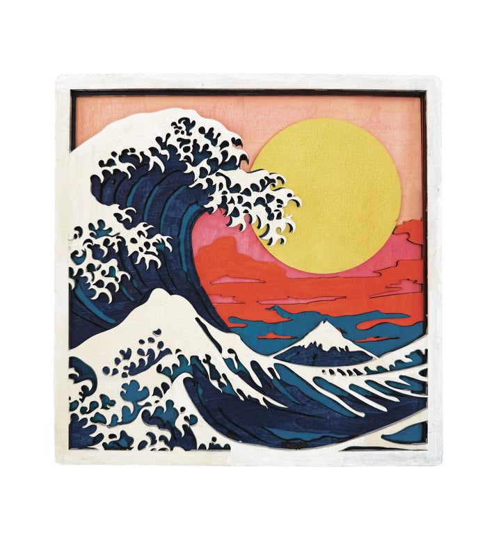Great Wave Wood Art