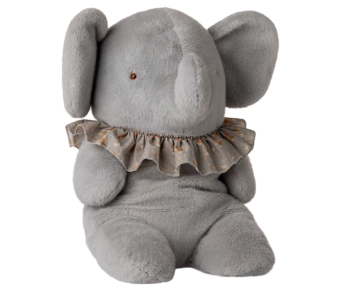 Elephant plush, Big - Blue/grey