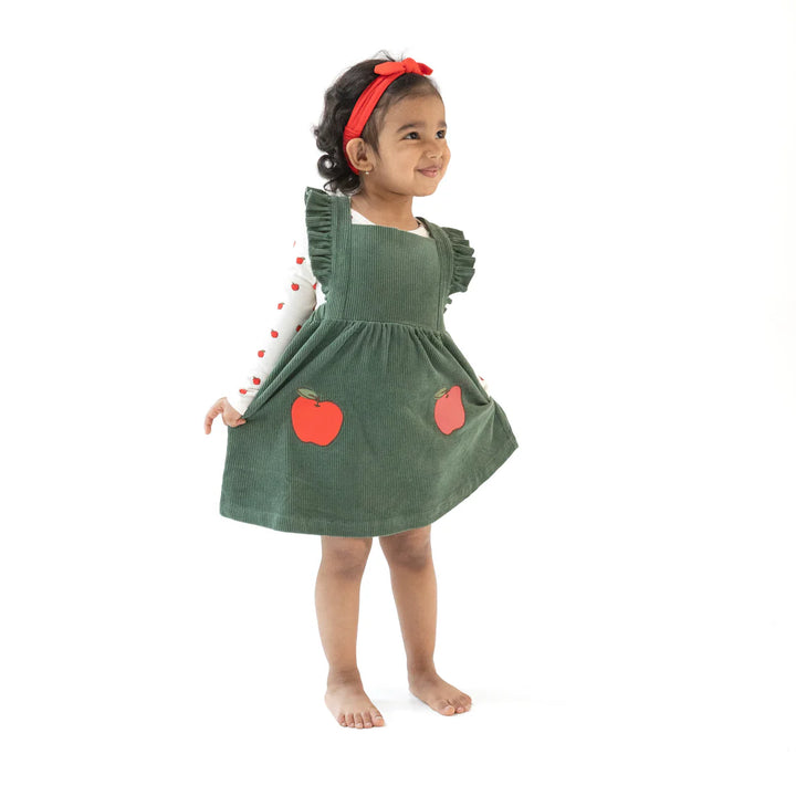 Apple Bodysuit & Cord Jumper