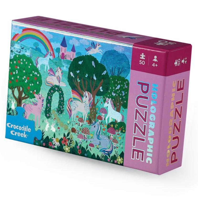 50 Piece Mini Holo Puzzle Unicorn