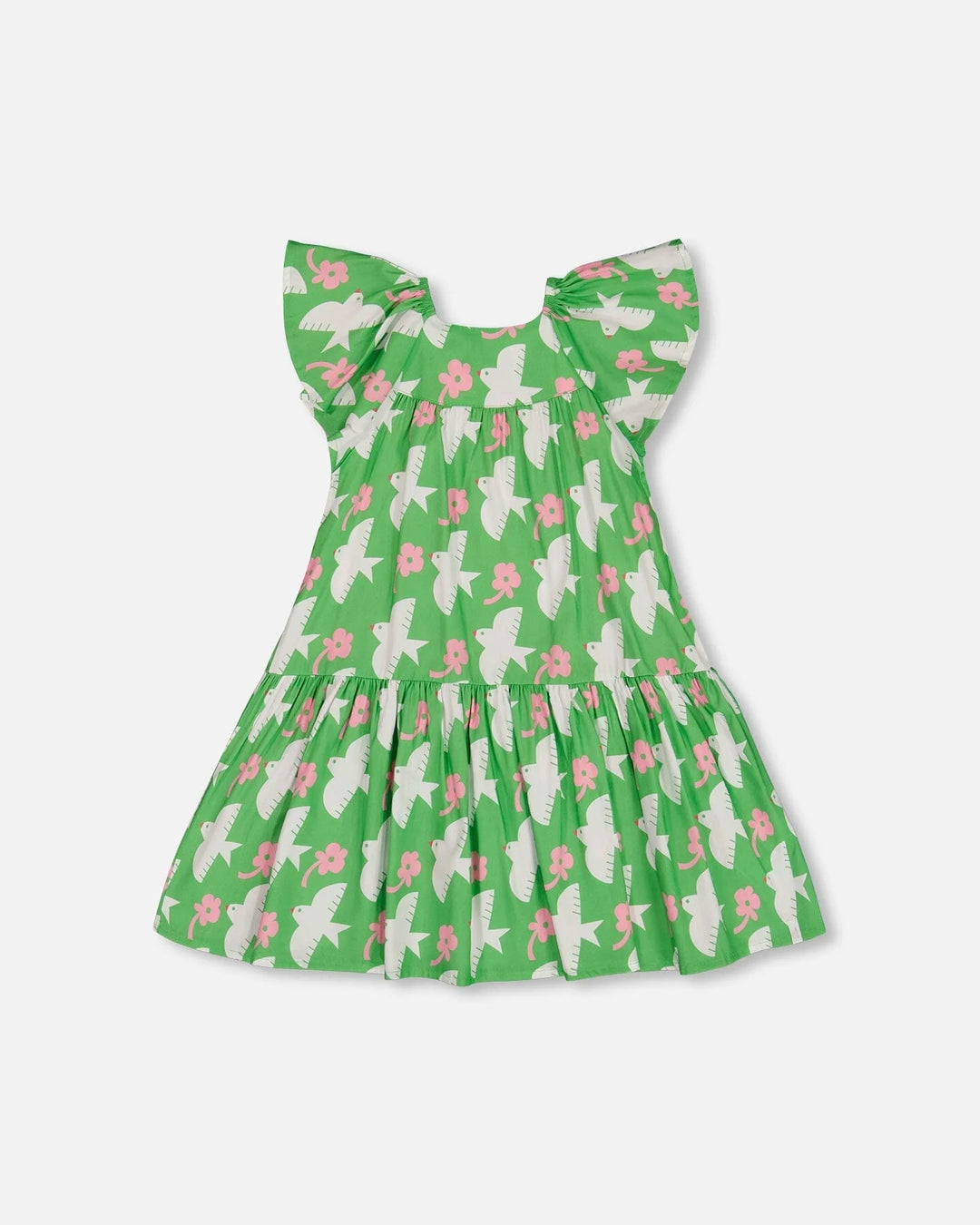 Printed Birds Dress