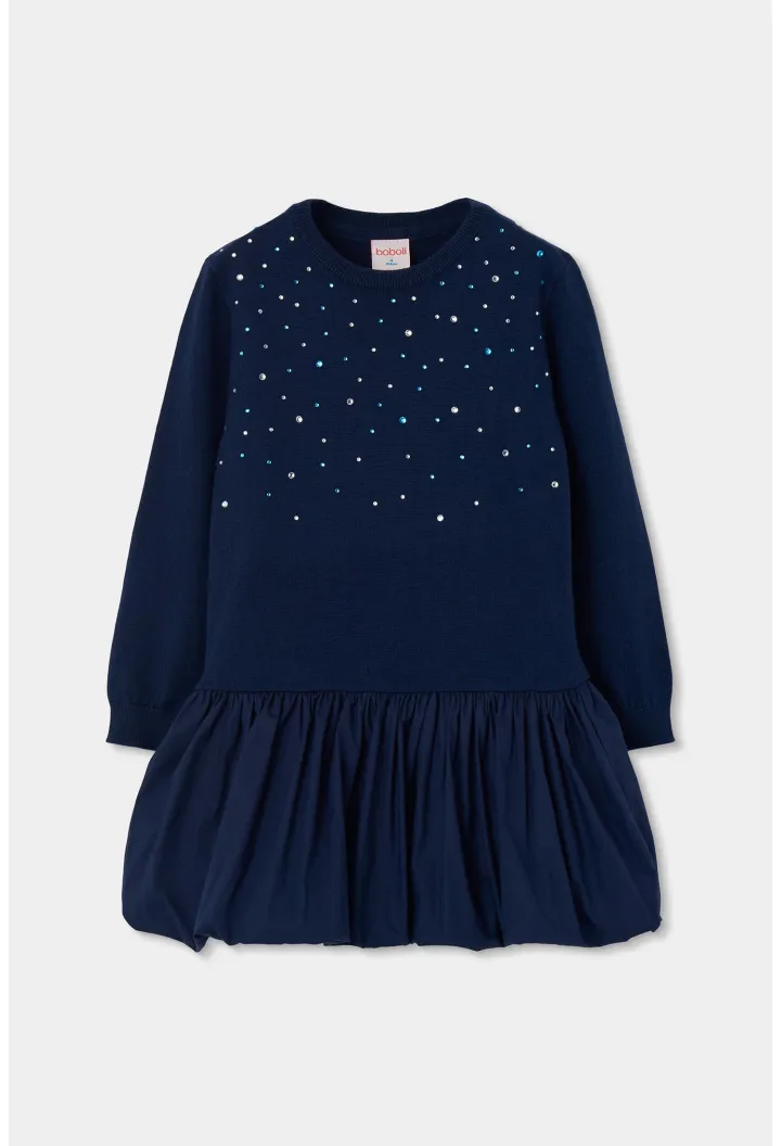 Combined Knit Dress