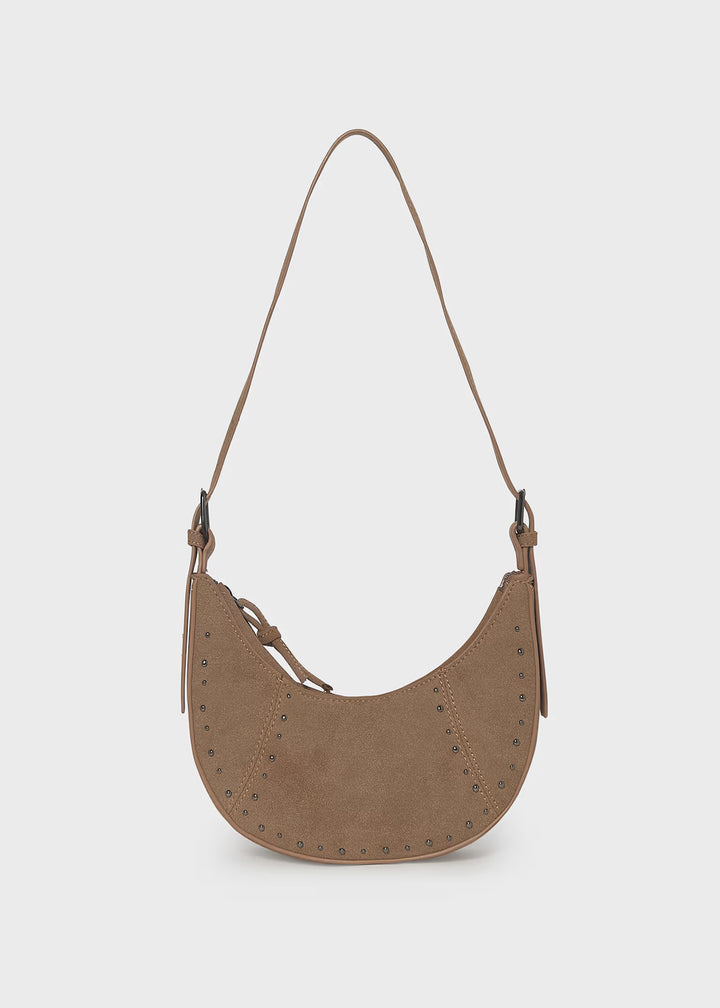 Suede Crescent Hand Bag