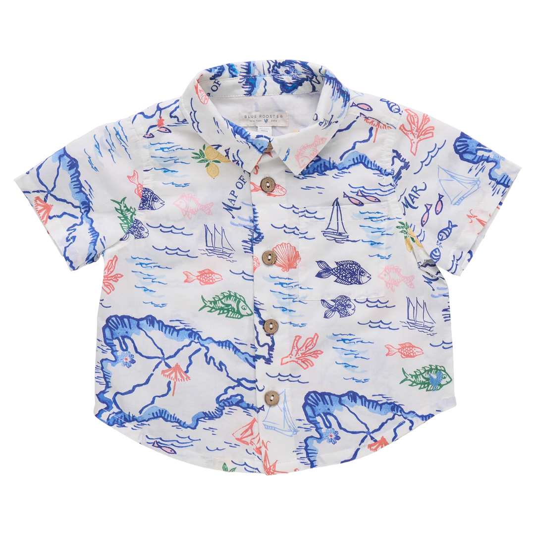 Baby Boy Jack Shirt Island Map