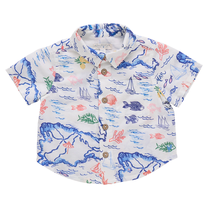 Baby Boy Jack Shirt Island Map