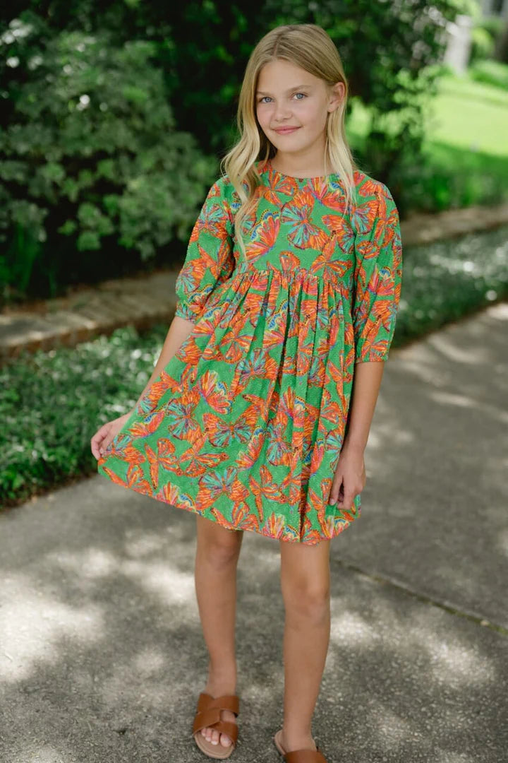 Isabella Dress Summer Green