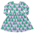 Load image into Gallery viewer, Girls Organic Steph Dress - Lavender Forest
