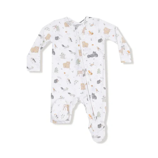 Woodland Babies Zipper Footie