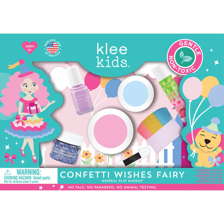 Confetti Wishes Fairy -Klee Kids Deluxe Play Makeup Kit