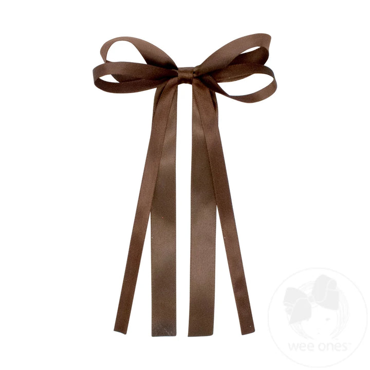 Mini Satin Double Loop Streamer Bow