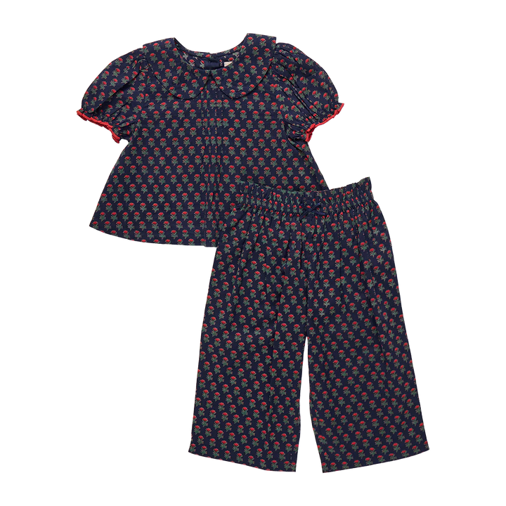 Dawson 2pc Set Navy Carnation