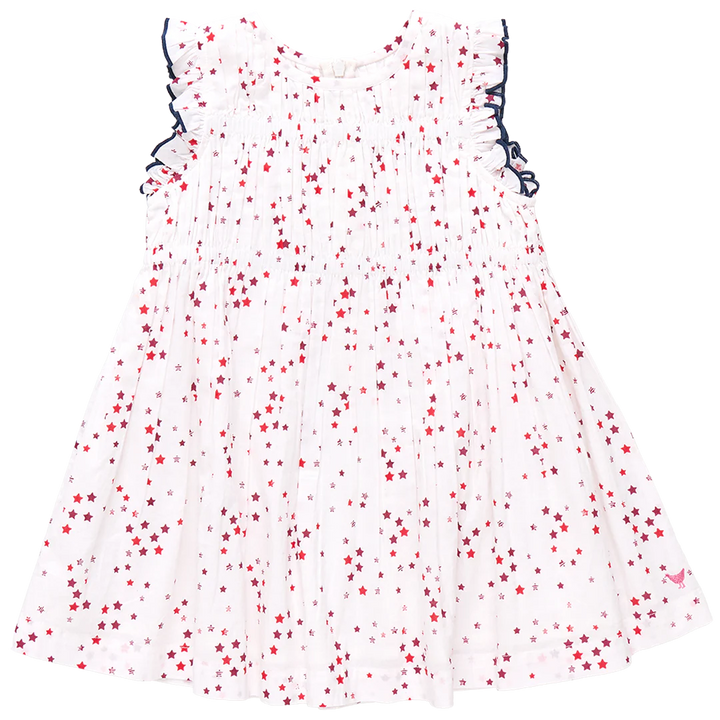 Red Ditsy Stars Waverly Dress