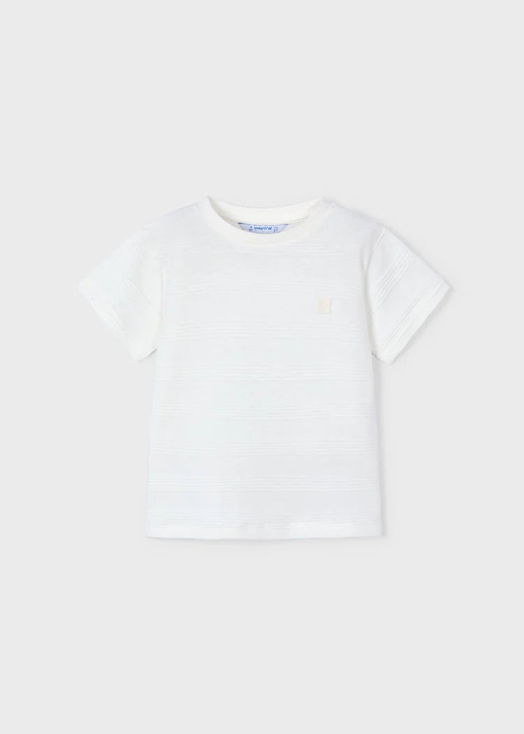 White Jaquard T-Shirt