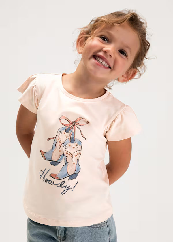 Howdy Cowgirl Boot Tee