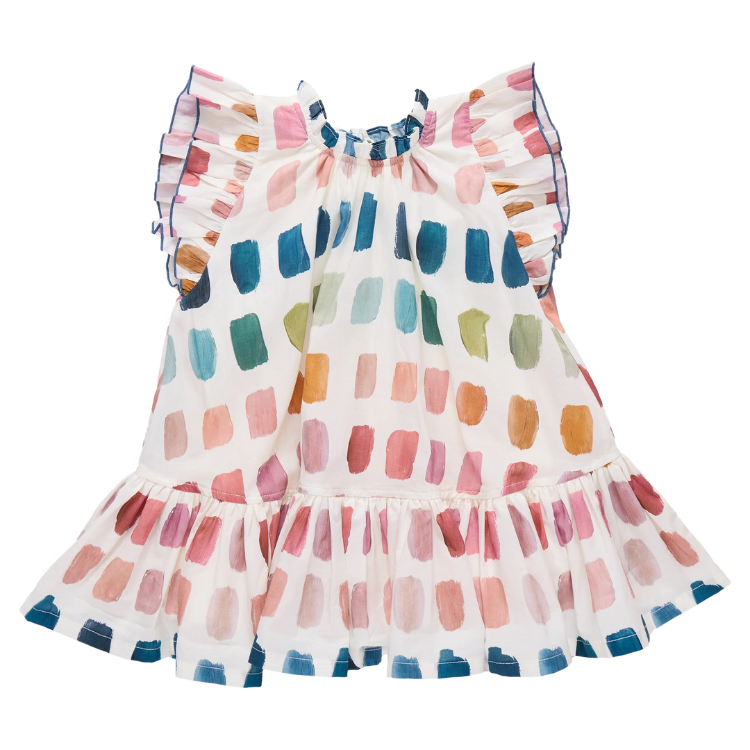 Harper Dress Paint Patches