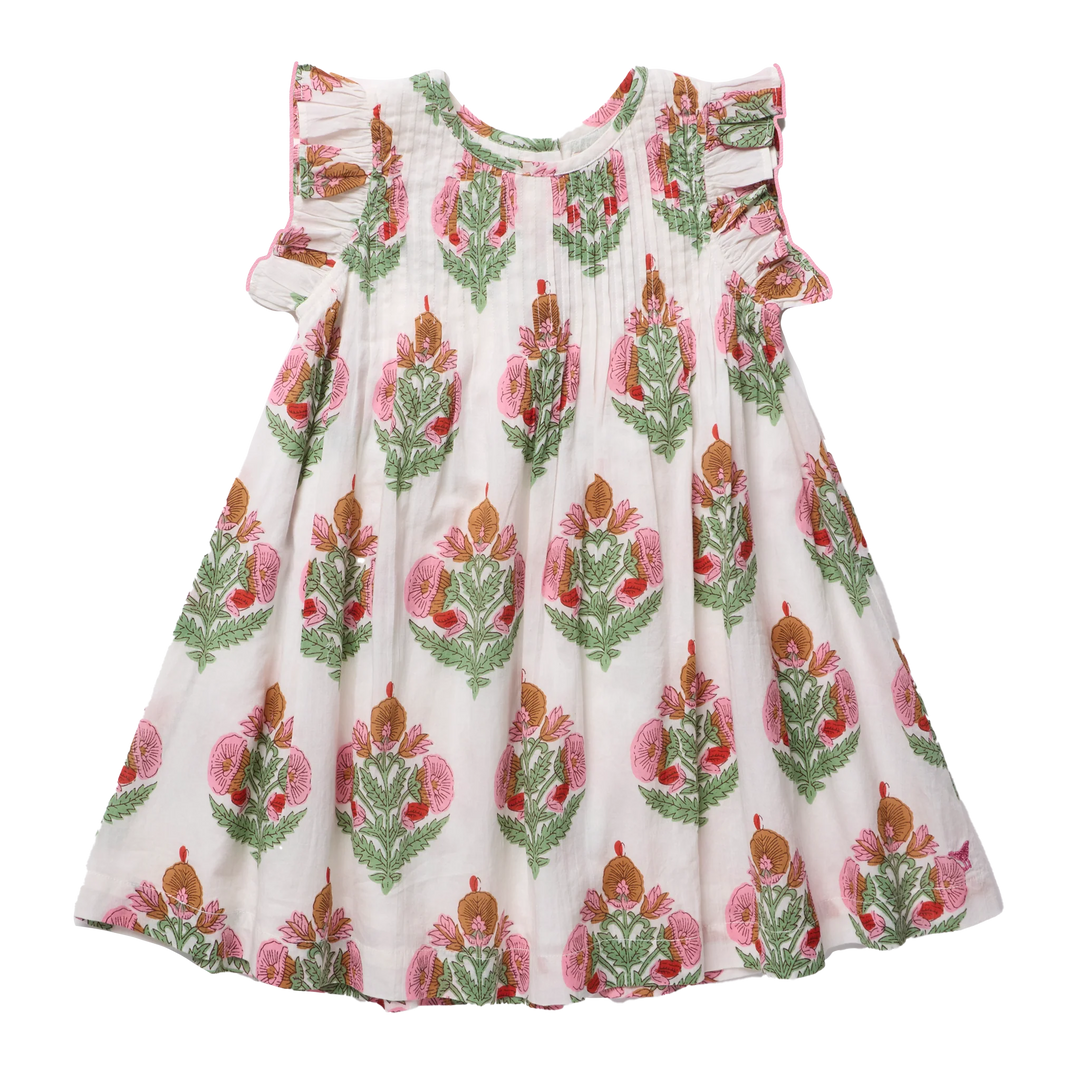Girls Jaipur Dress Pink Bellflower