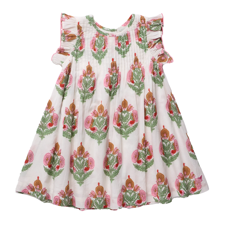 Girls Jaipur Dress Pink Bellflower