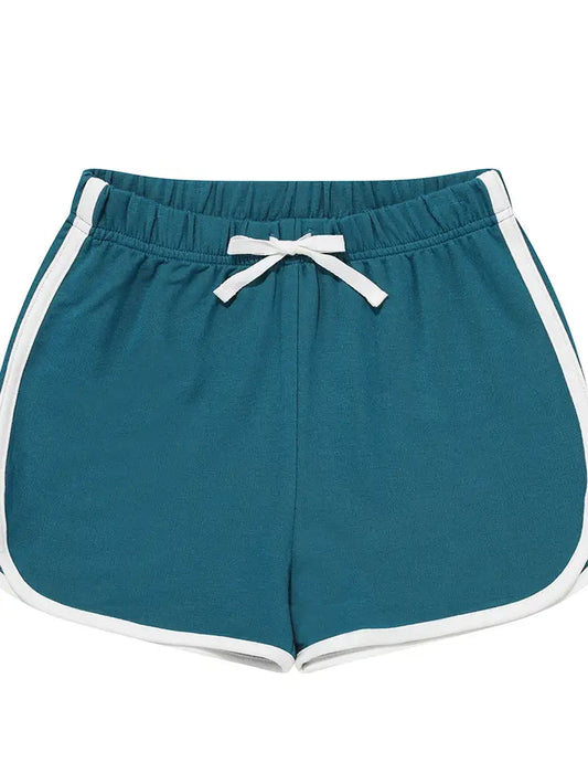 Ocean Blue Terry Track Shorts