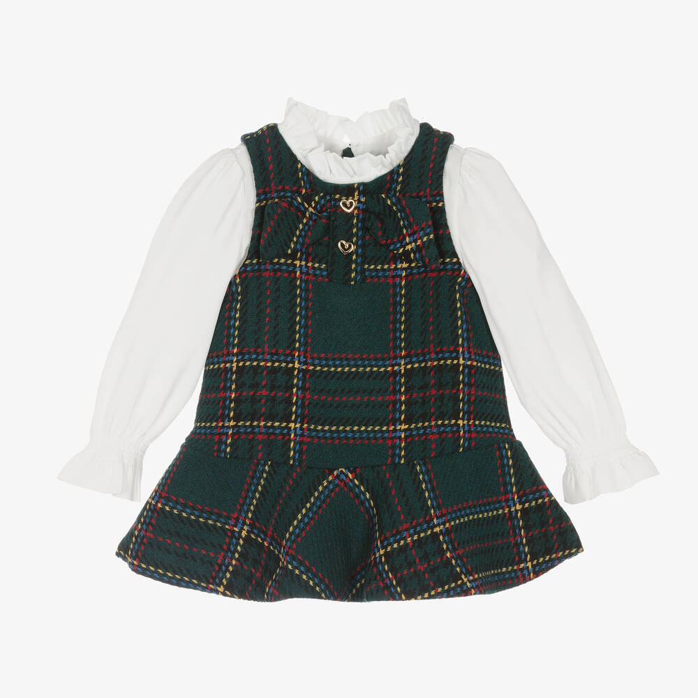 Plaid Pinafore Dress