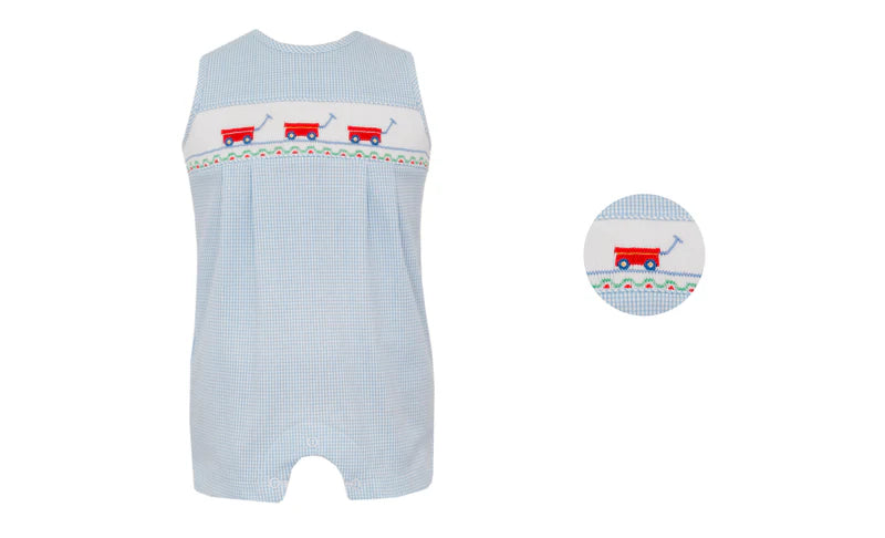 Wagons Smocked Stripe Jon Jon