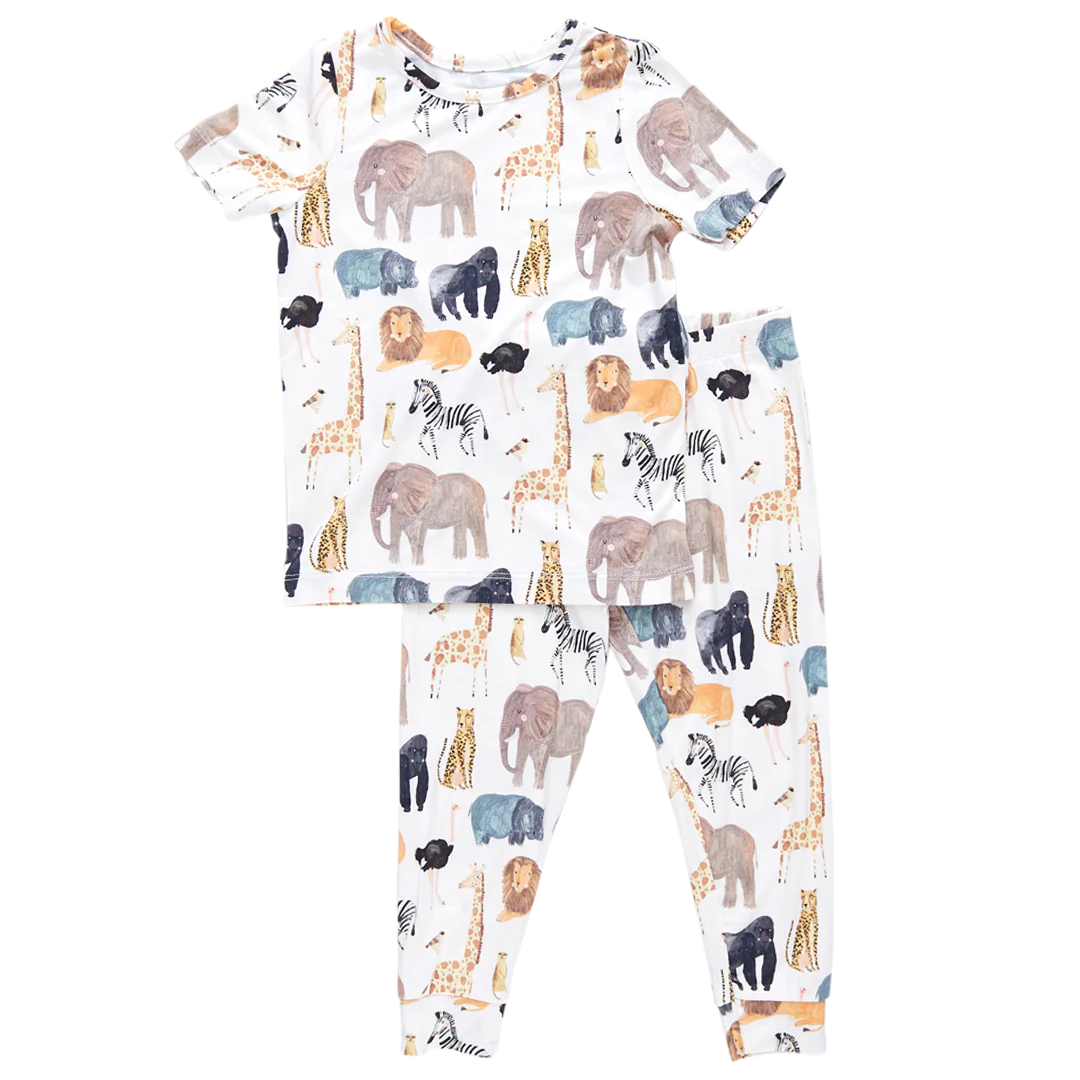 Animals of Africa Bamboo Pajama Set