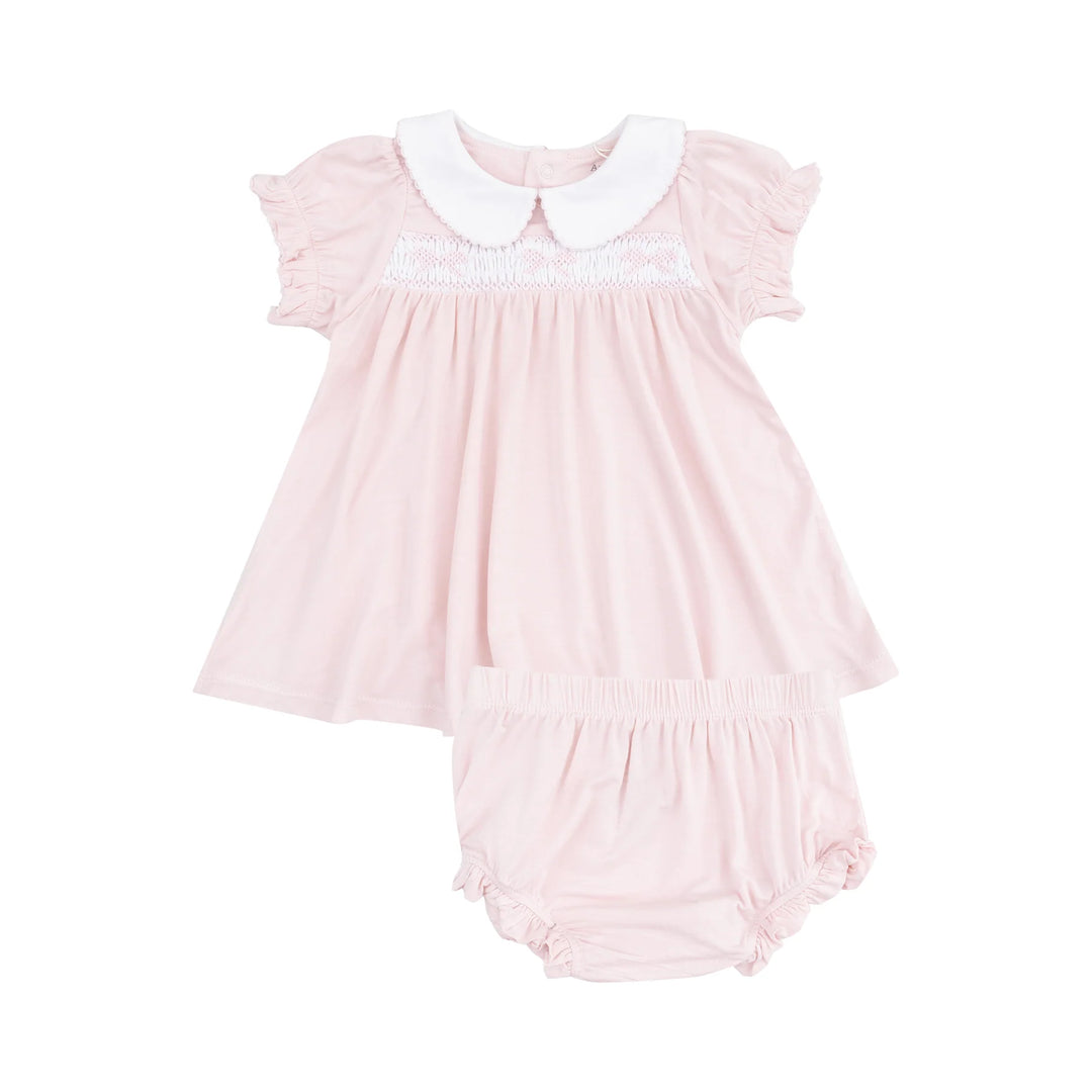 Smocked Bow Peterpan Dress Set