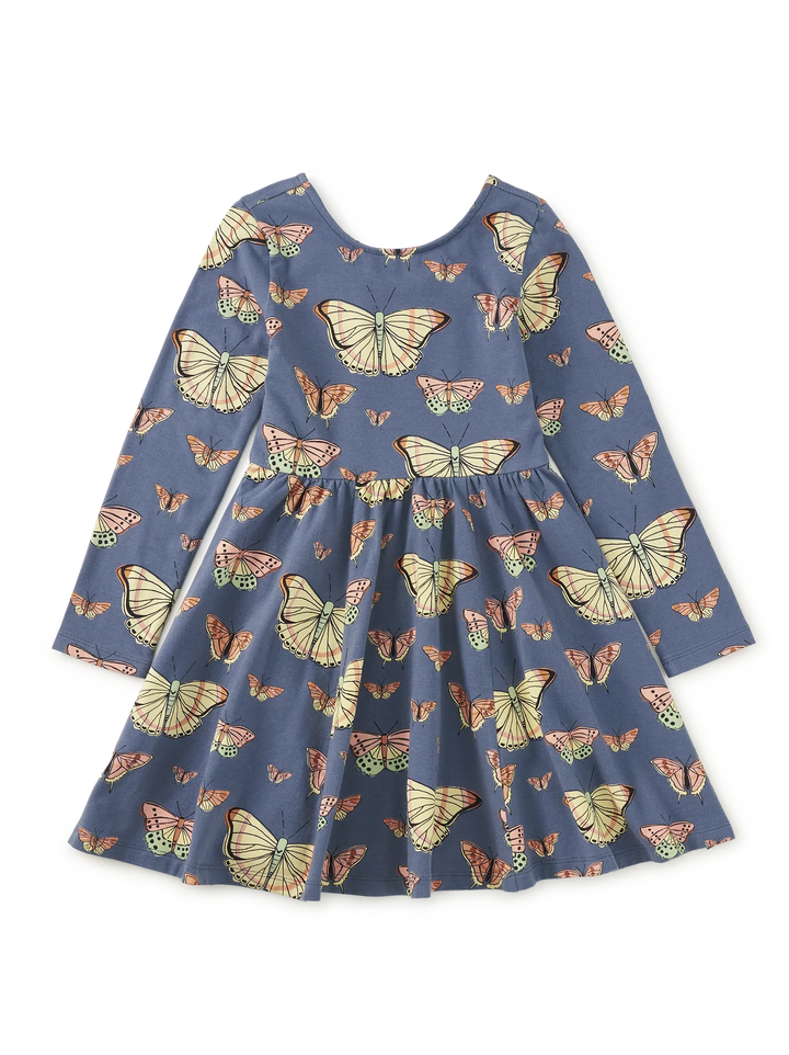 Printed Ballet Dress - Skyfield Butterflies