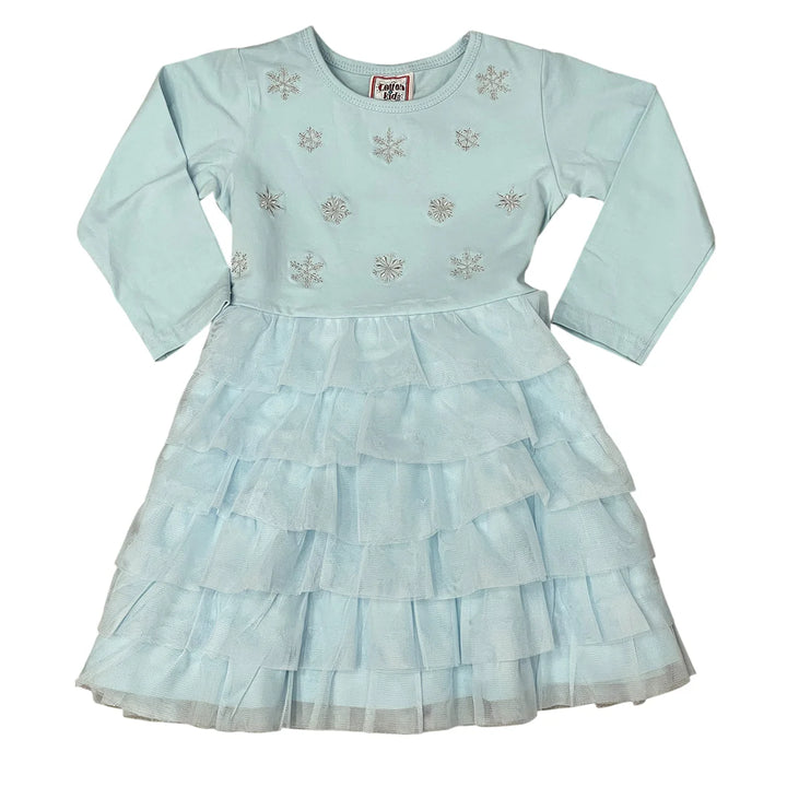 Snowflake Ice Blue Tulle Dress