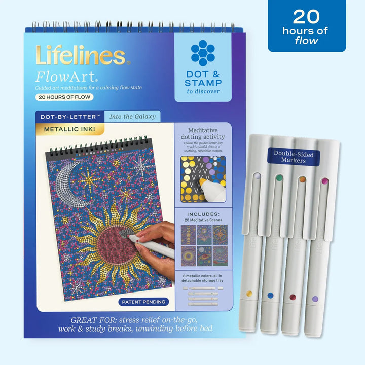 FlowArt®  Dot-By-Letter, Into the Galaxy  Metallic Ink