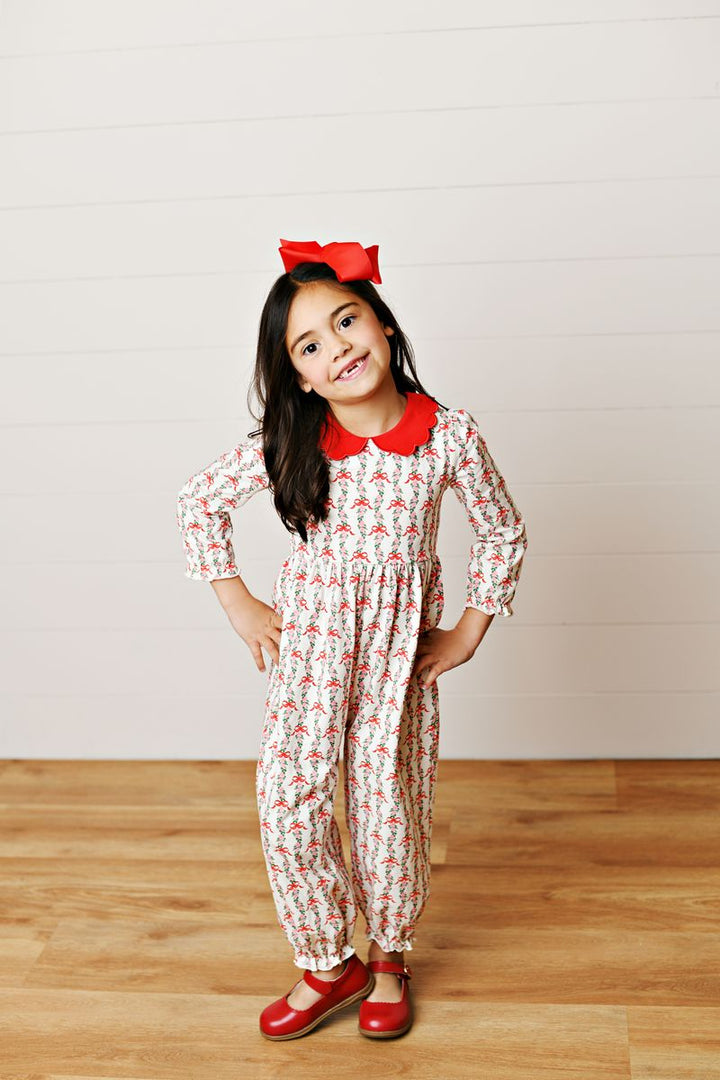 Holiday Ribbon Romper
