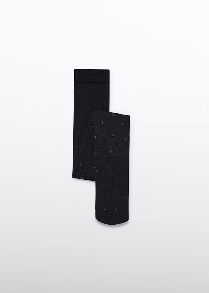 Black Glitter Bubble tights