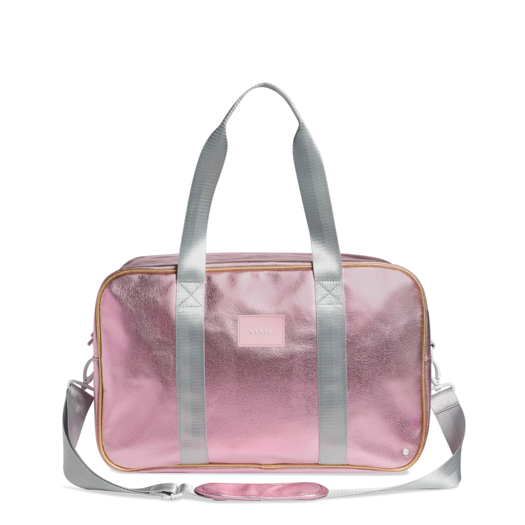 Rockaway Duffle Metallic Pink/Silver