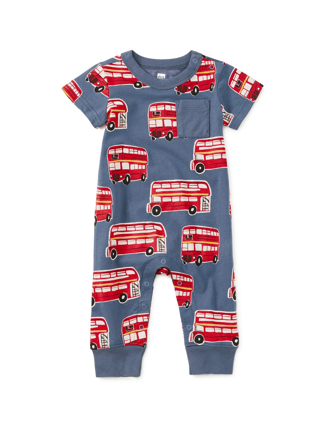 Pocket Baby Romper Double Decker Bus