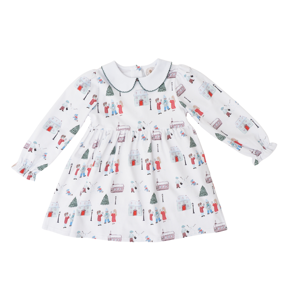 Christmas Village Toile Collins Classic Dress