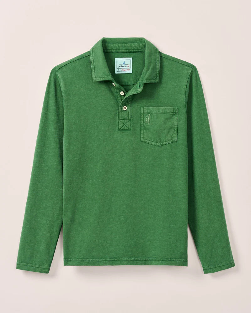 Coastal Wash Longsleeve Garden Polo