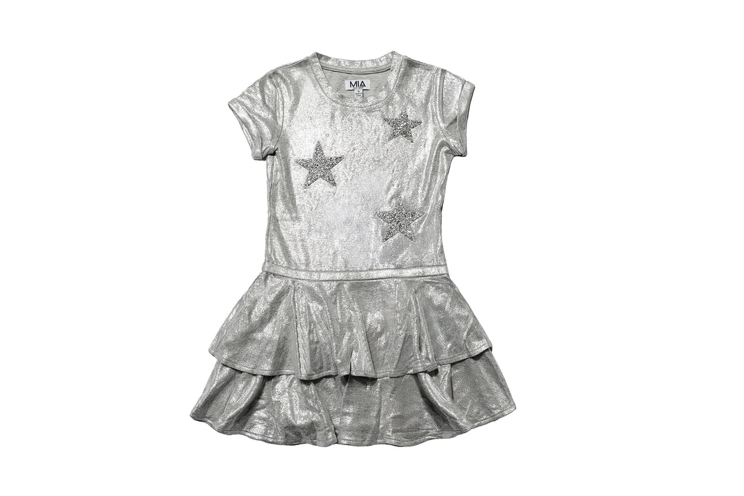 Metallic Star Dress
