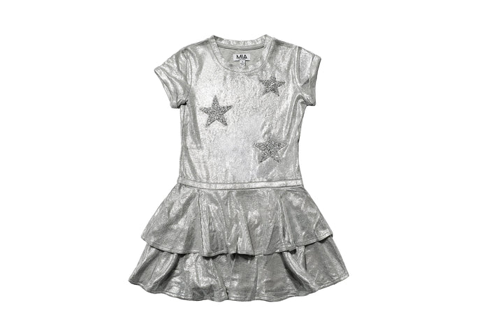Metallic Star Dress