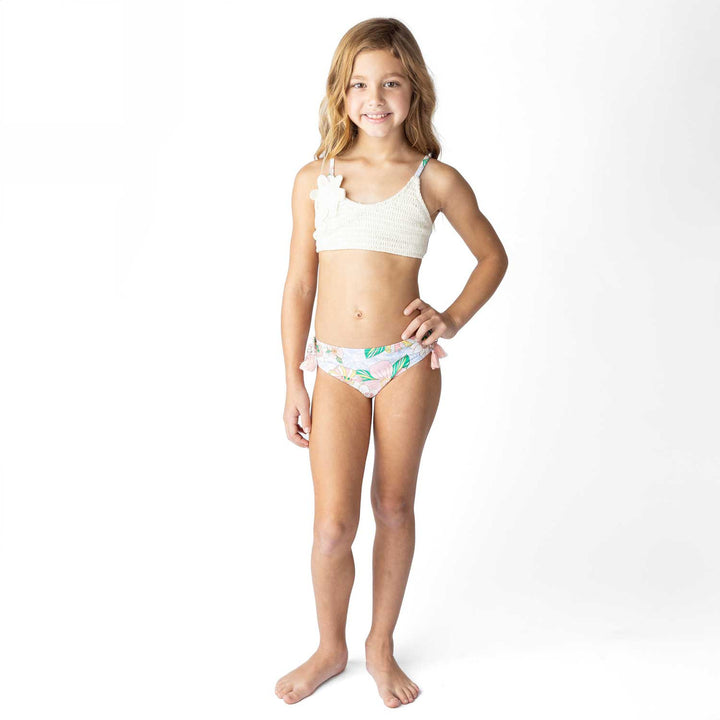 Retro Floral Crochet Bikini