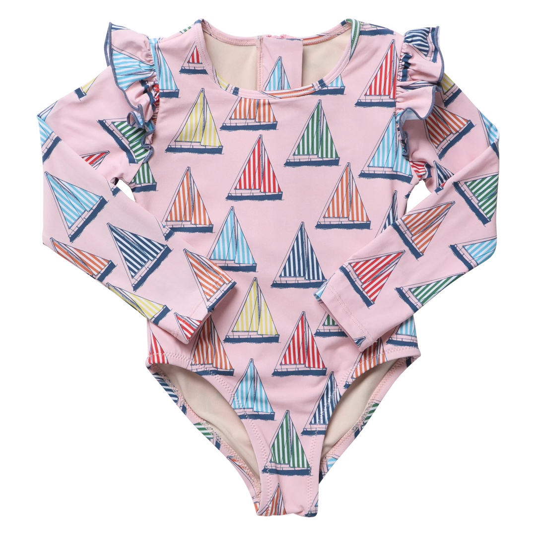 Girls Rachel Suit Pink Regatta