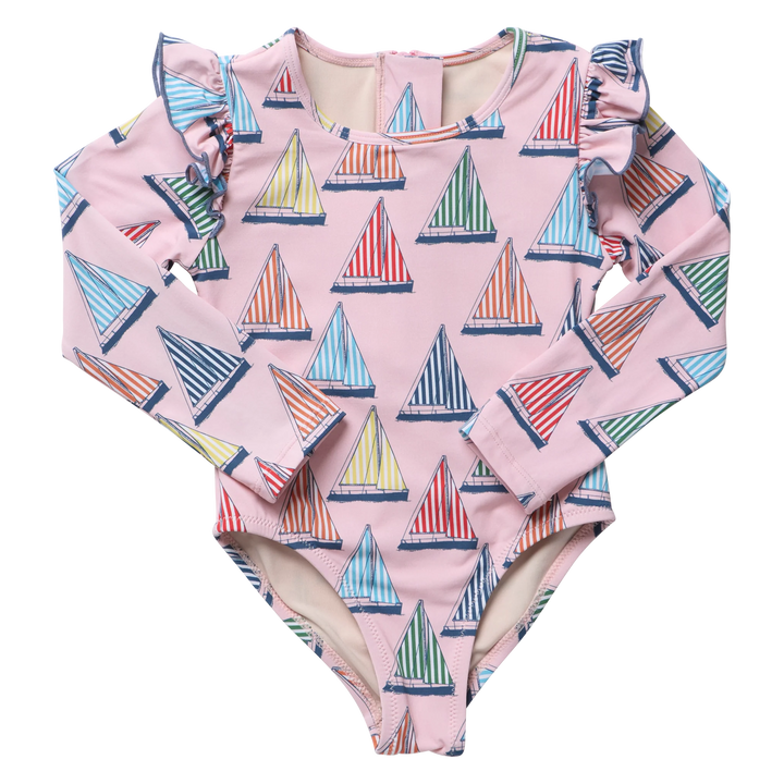 Girls Rachel Suit Pink Regatta
