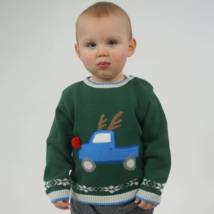 Reindeer Truck Sweater