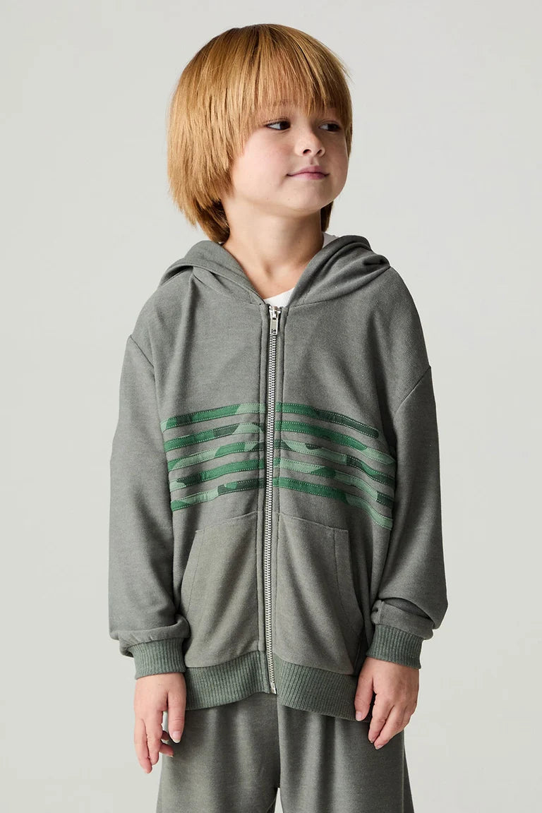 Cool Camo Boys Zip Up