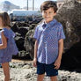 Load image into Gallery viewer, Boys Jack Shirt - Lisbon Ditsy Blue
